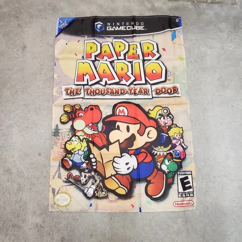 Paper Mario The Thousand-Year Door Custom Wall Flag Banner Tapestry 2 x 3 Ft